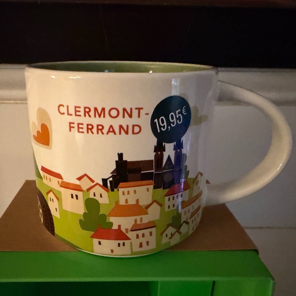 Starbucks YAH 14oz Clermont-Ferrand Mug. Brand new unused mug w/ SKU